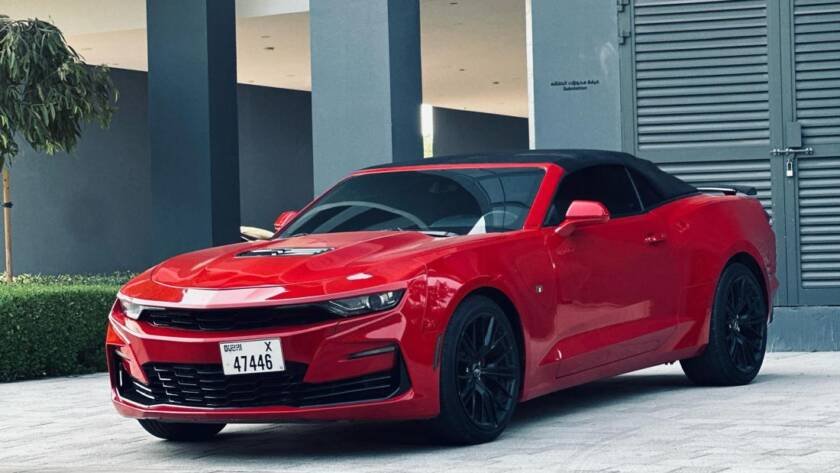 Rent Chevrolet Camaro Convertible in Dubai